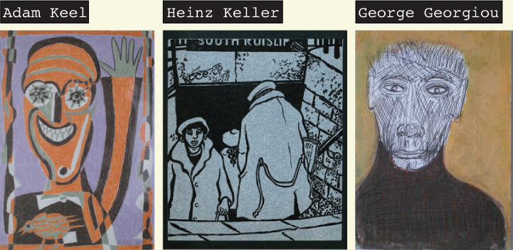 Bilder von Adam Keel, Heinz Keller und George Georgiou